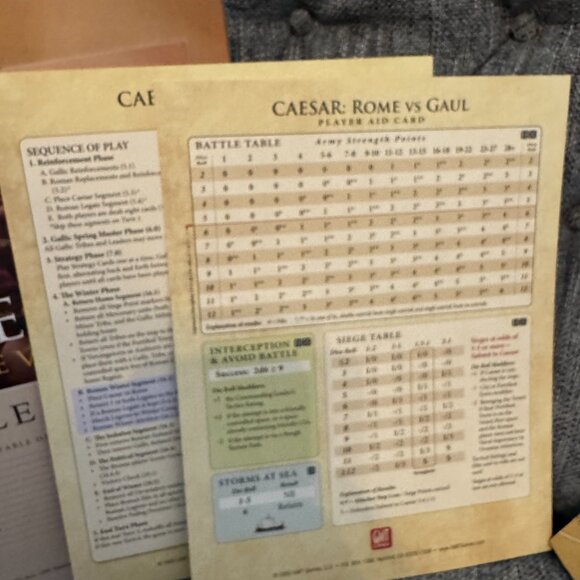 Caesar: Rome vs. Gaul (open, unpunched) GMT Games GMT2008 - Picture 9 of 15